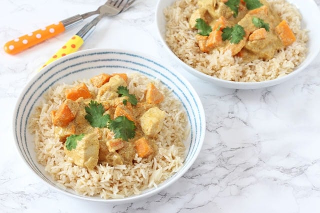 Mild Chicken & Sweet Potato Curry for Kids. www.superhealthykids.com