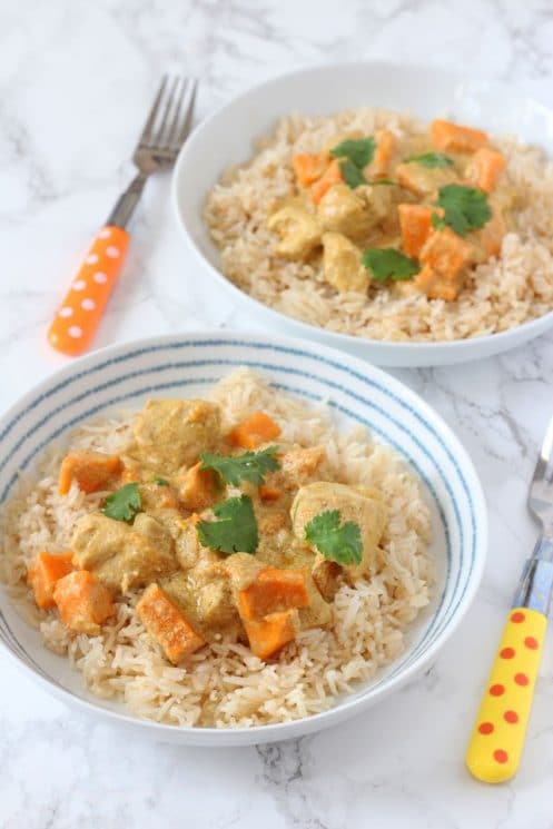 Mild Chicken & Sweet Potato Curry for Kids. www.superhealthykids.com