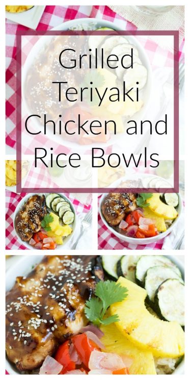 Grilled Teriyaki Chicken and Rice Bowls