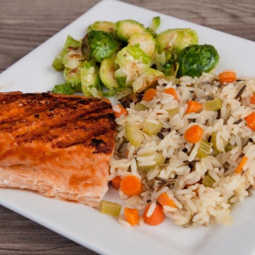 Barbecue Salmon with Wild Rice - Super Healthy Kids