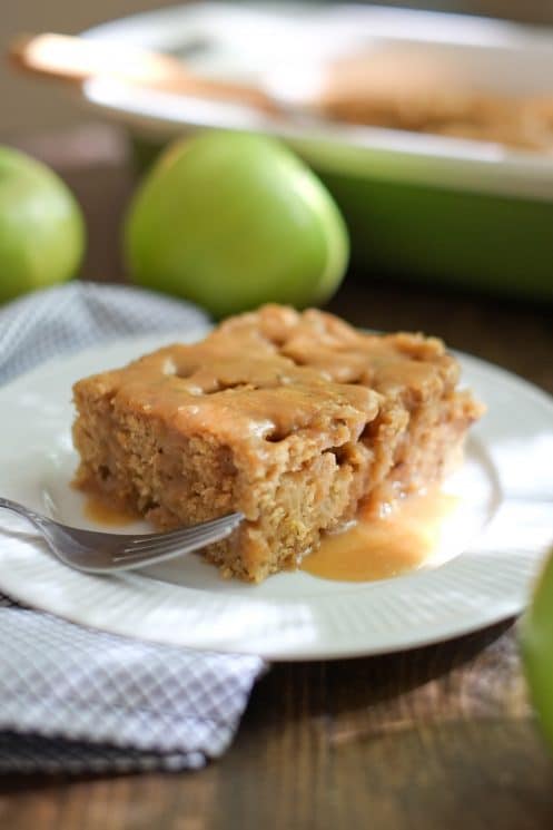 Healthier Caramel Apple Cake Recipe