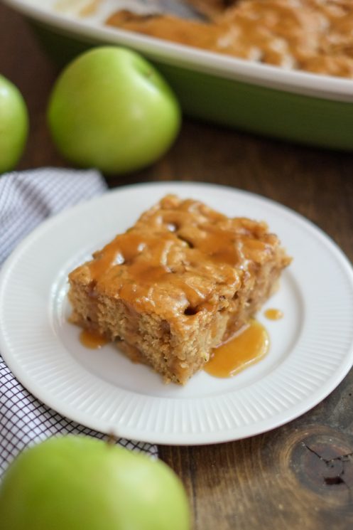 Healthier Caramel Apple Cake Recipe