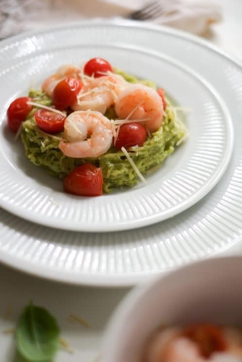 Avocado Pesto Spaghetti Squash Recipe