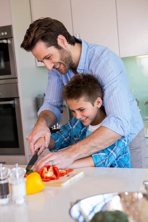 When should your child start using a knife in the kitchen?