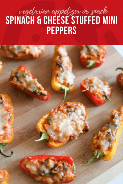 Spinach and Cheese Stuffed Mini Peppers | Healthy Ideas and Recipes for Kids