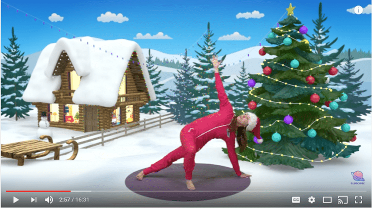 Christmas yoga 