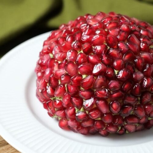Pomegranate & Nut Cheese Ball Recipe (with hidden veggie!) Super