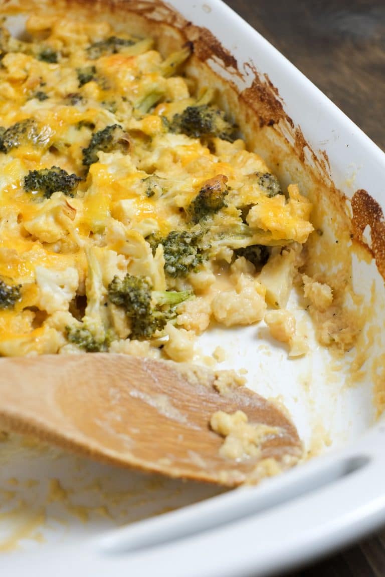 Cheesy Broccoli and Cauliflower Casserole Recipe - Super Healthy Kids