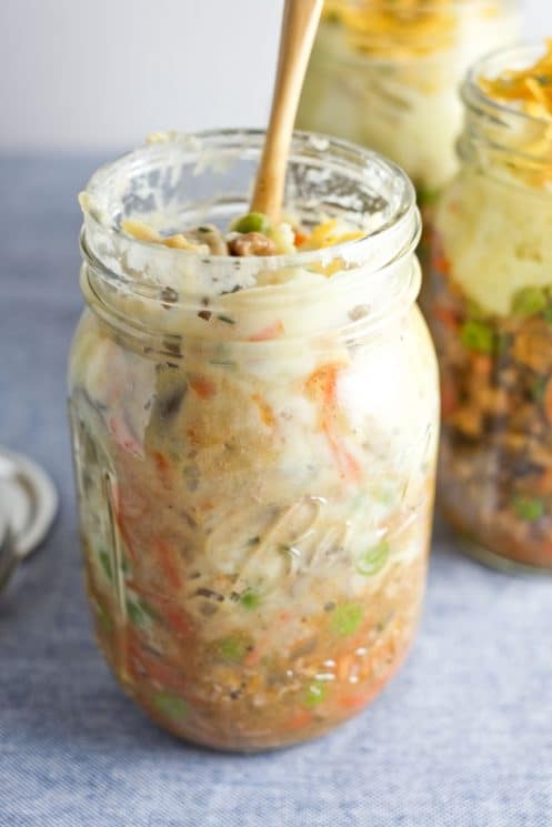 Shepherd's Pie in a Jar! Filling and healthy make-ahead lunch. | Super Healthy Kids | Food and Drink