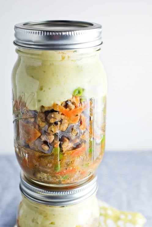 Shepherd's Pie in a Jar! Filling and healthy make-ahead lunch. | Super Healthy Kids | Food and Drink