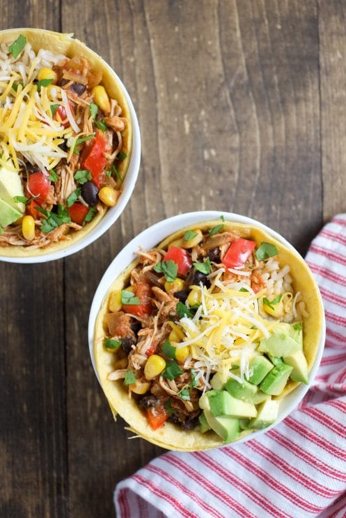 Slow Cooker Chicken Enchilada Bowls | Super Healthy Kids | Food and Drink