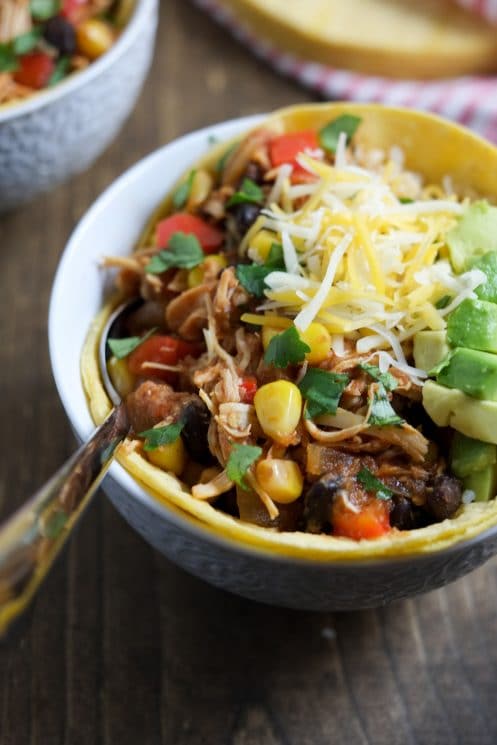 Slow Cooker Chicken Enchilada Bowls | Super Healthy Kids | Food and Drink