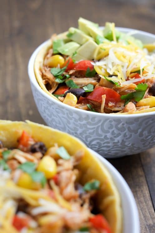 Slow Cooker Chicken Enchilada Bowls | Super Healthy Kids | Food and Drink