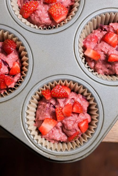 Whole Wheat Strawberry Beet Muffins Recipe | Super Healthy Kids | Food and Drink