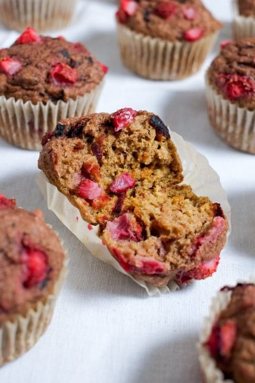 Whole Wheat Strawberry Beet Muffins Recipe | Super Healthy Kids | Food and Drink