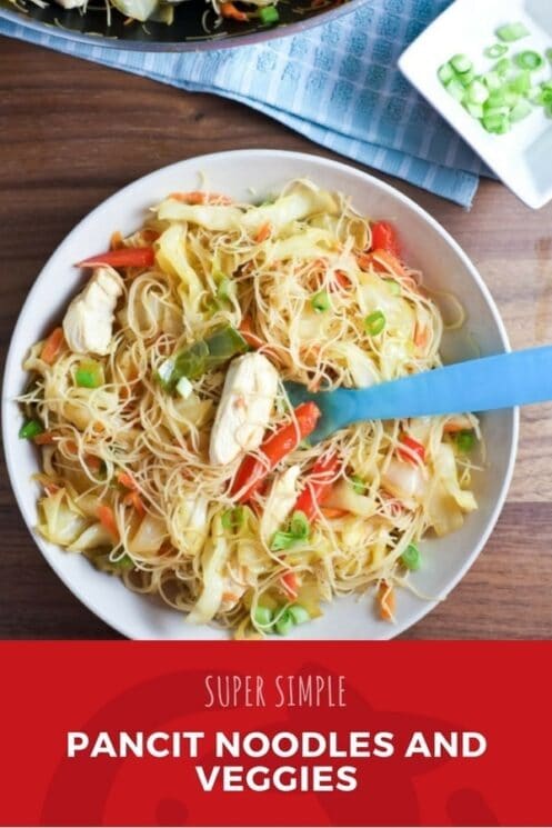 Easy Pancit Noodles and Veggies