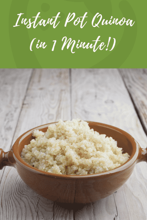 one minute instant pot quinoa