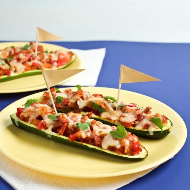 Enchilada-Stuffed Zucchini Boats | Vegetarian Dinner | Super Healthy Kids | Food and Drink