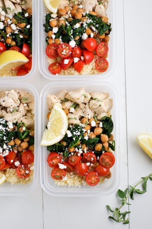 Make Ahead Lunch Bowls: Greek Chicken Lunch Prep | Super Healthy Kids | Food and Drink