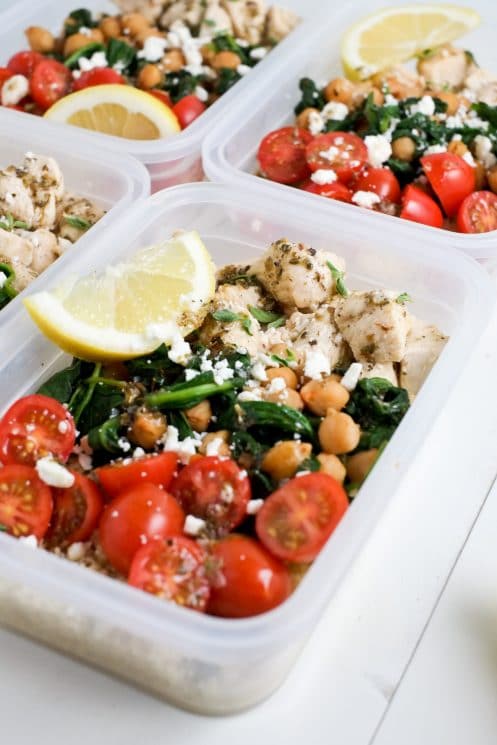 Make Ahead Lunch Bowls: Greek Chicken Lunch Prep | Super Healthy Kids | Food and Drink