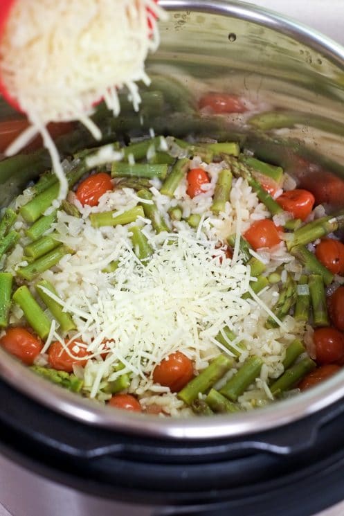 Cheesy Instant Pot Risotto with Spring Veggies | Super Healthy Kids | Food and Drink