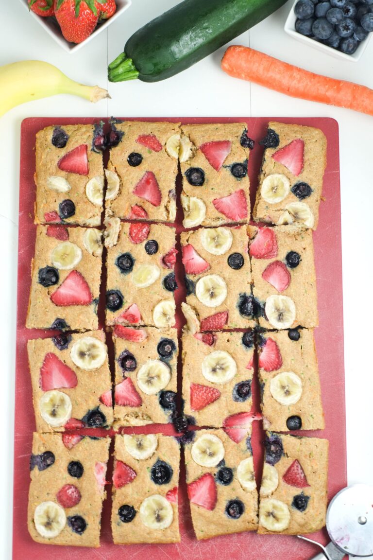 Fruit & Veggie Sheet Pan Pancakes Recipe Super Healthy Kids