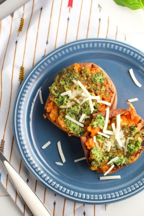 Smashed Sweet Potatoes with Spinach Pesto | Super Healthy Kids | Food and Drink