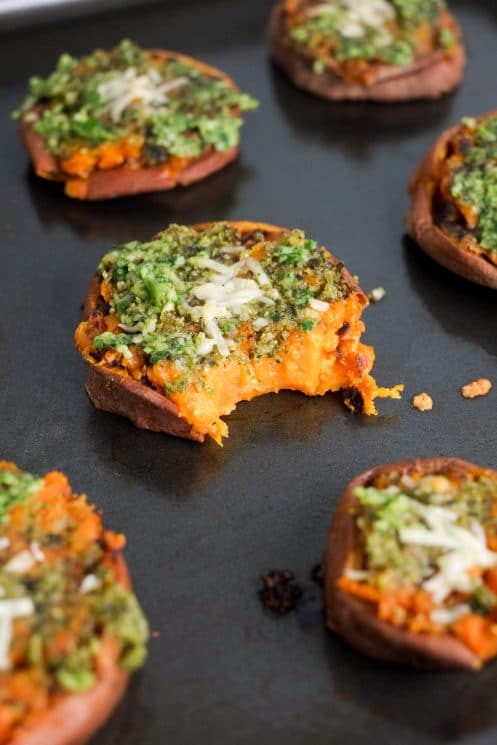 Smashed Sweet Potatoes with Spinach Pesto | Super Healthy Kids | Food and Drink
