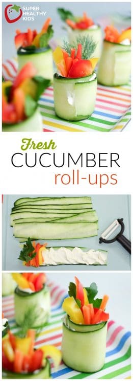 Fresh Cucumber Roll-ups! | Super Healthy Kids | Food and Drink | Kids Party Food