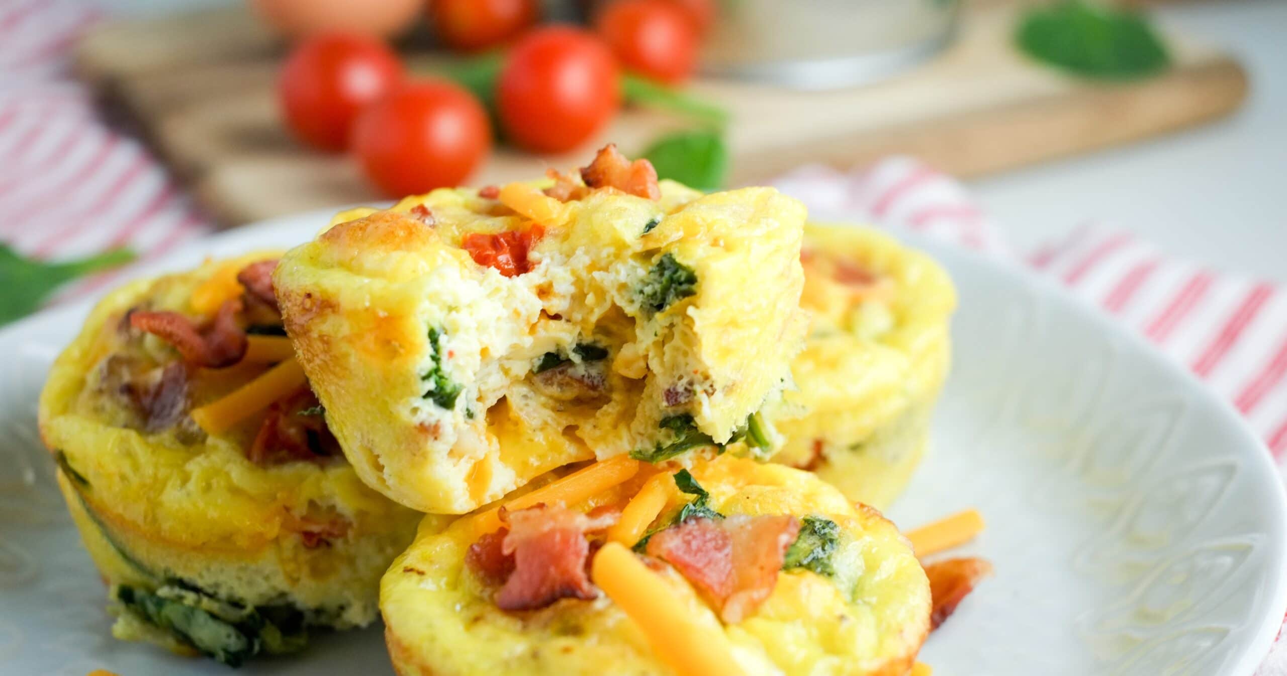 Bacon, Spinach & Tomato Breakfast Egg Cups Recipe Super Healthy Kids