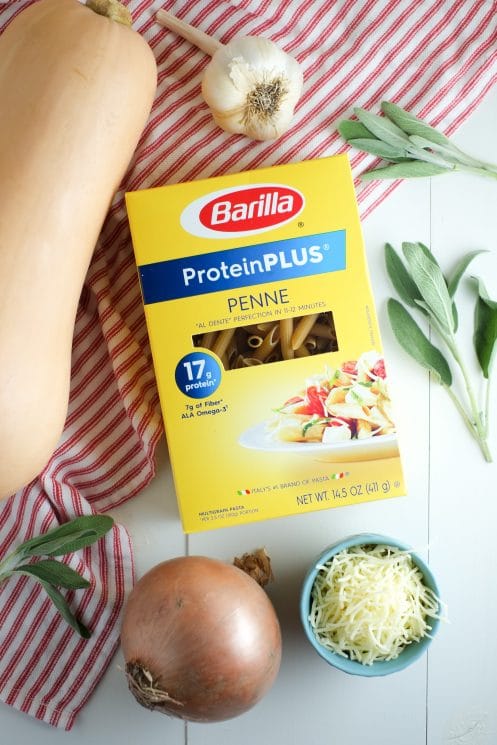 All wholesome ingredients - including Barilla® ProteinPLUS® (made of chickpeas, lentils, egg whites, flaxseeds, barley, and oats!).