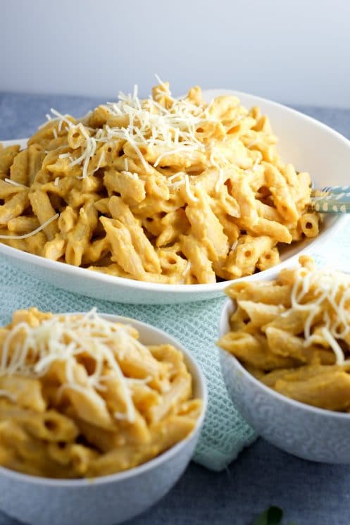 A big batch of butternut squash pasta the whole family loves!