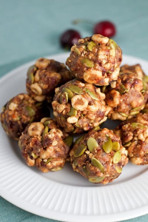 Make a big batch of fruit & nut energy bites and snacks are covered for the week!