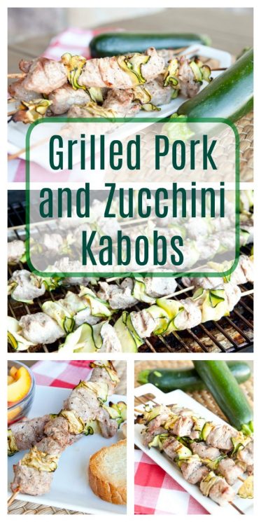 Grilled Pork and Zucchini Kabobs