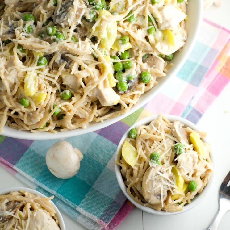 Tetrazzini MAKEOVER! Creamy AND healthy for a quick weeknight meal!