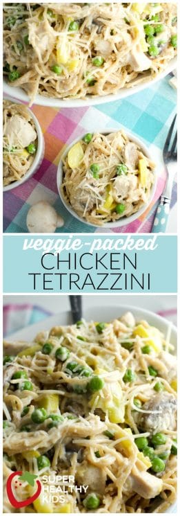 Food- Veggie-Packed Chicken Tetrazzini | Easy Weeknight Meal | Super Healthy Kids