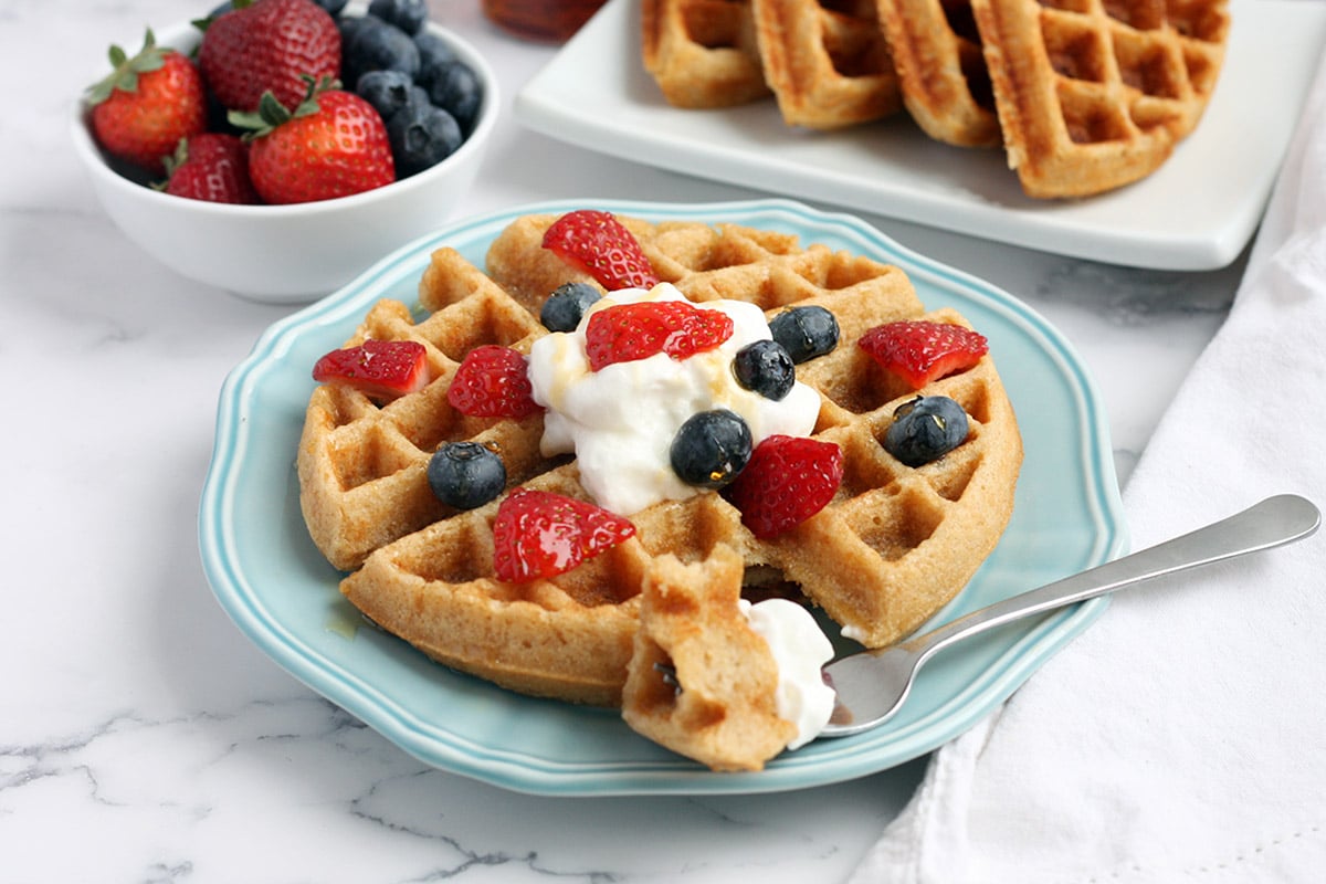 Best Ever Whole Wheat Waffles