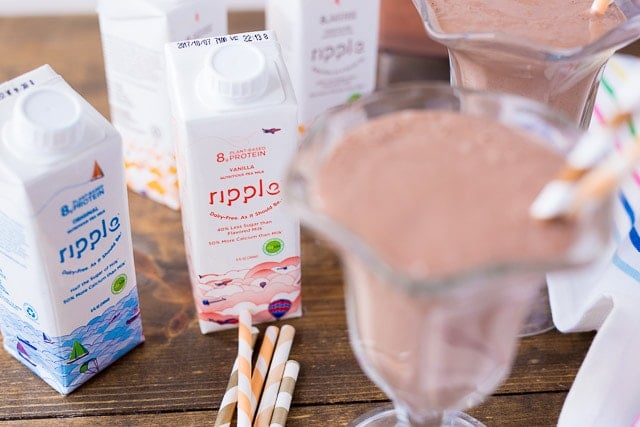 Ripple Milk Dairy Free Chocolate Peanut Butter Protein Shake