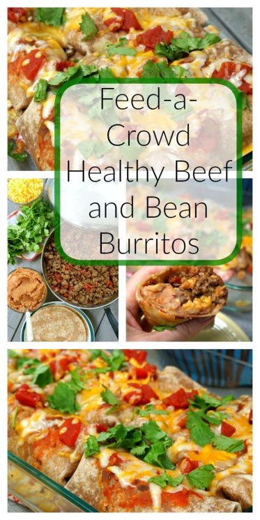 Feed-a-Crowd Healthy Beef and Bean Burritos