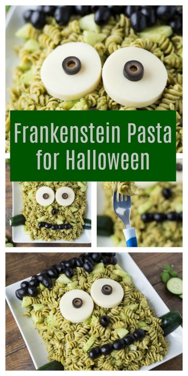 Frankenstein Pasta for Halloween