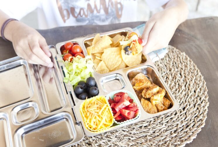Homemade Chicken Taco Lunchable. www.superhealthykids.com