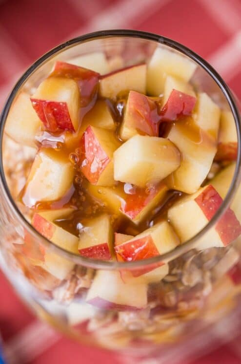 Caramel Apple Overnight Oats