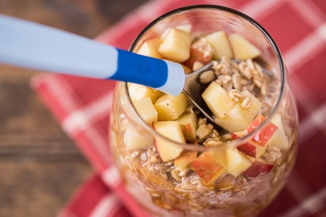 Dairy Free Caramel Apple Overnight Oats