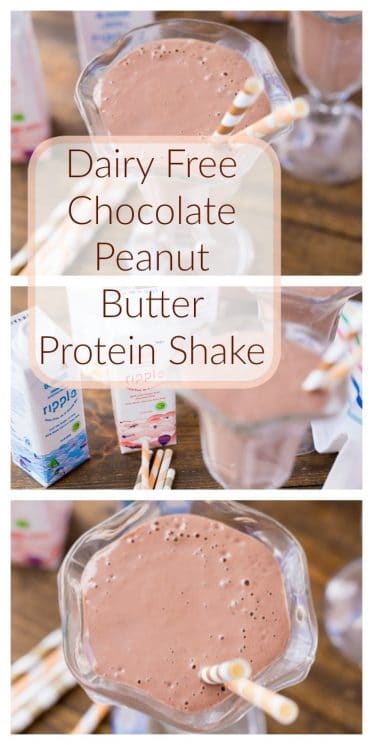 Dairy Free Chocolate Peanut Butter Protein Shake