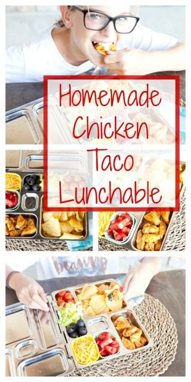 Homemade Chicken Taco Lunchable