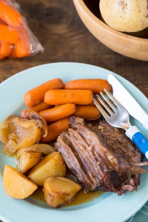 Slow Cooker Cider Braised Pot Roast for your family