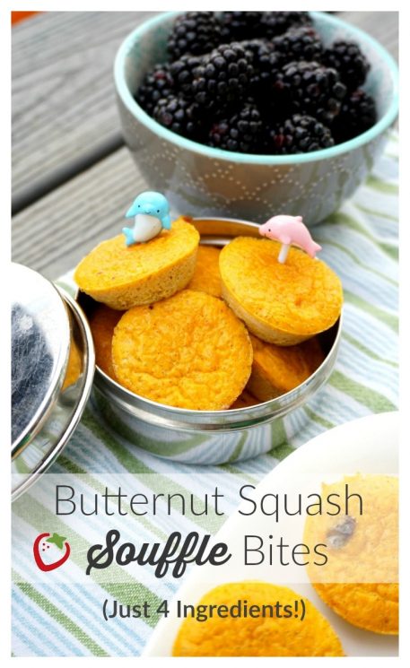 butternut squash bites and blackberries