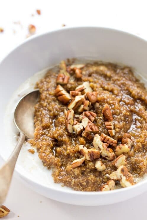 Healthy Gingerbread Breakfast Quinoa