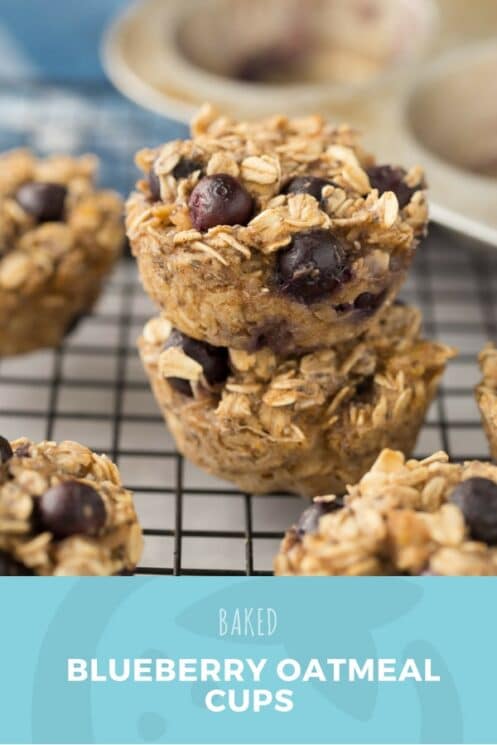 Baked Blueberry Oatmeal Cups