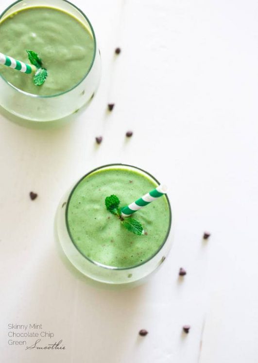 Kid-Friendly Mint Chip Green Smoothie